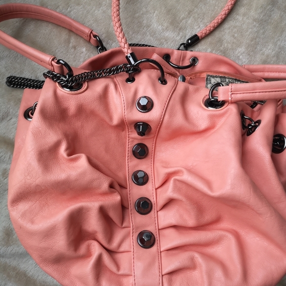Justfab Peach Shoulder Bag - Picture 5 of 12
